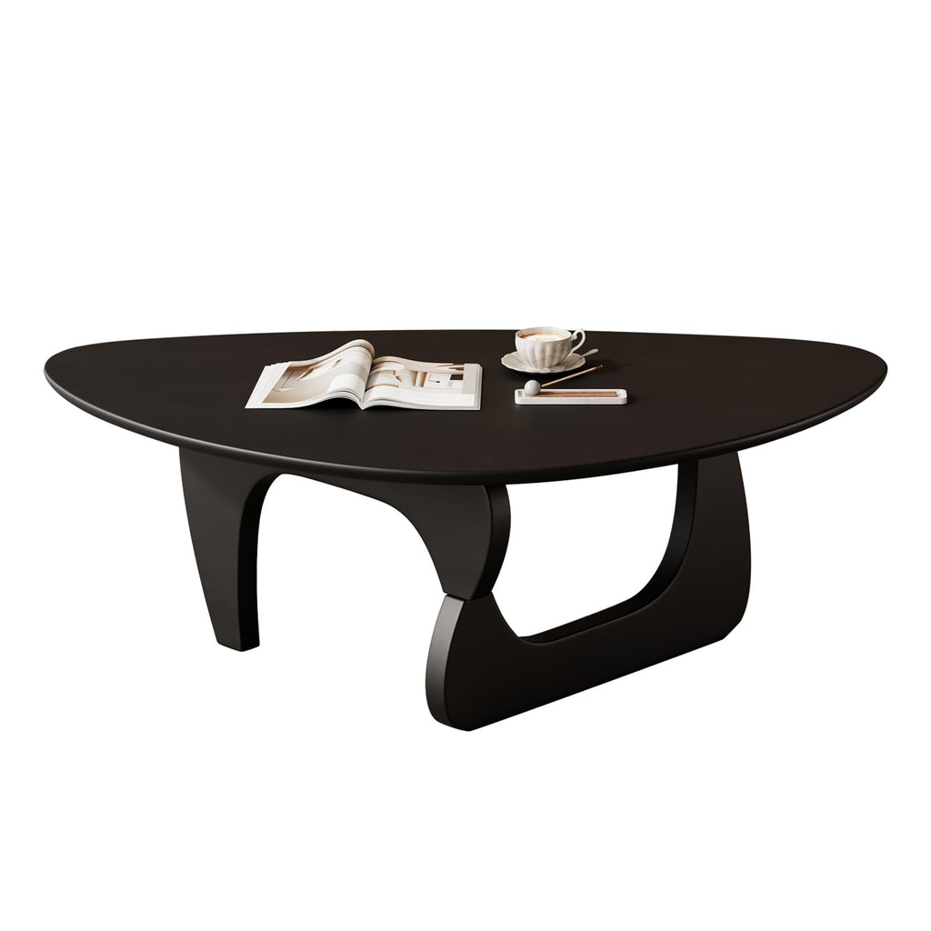 Mid Century Modern Coffee Table - Black Wooden Coffee Table, Center Table Suitable Living Room Reception Office