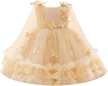Flower Girl Dress for Toddler Baby Girls Flower Tulle Tutu Dress Infant Formal Pageant Princess Party Birthday Dresses