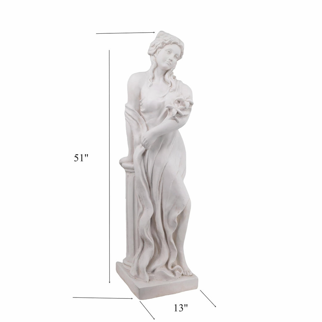 51" H Large Garden Nymph Statue Sculpture Outdoor Decor
