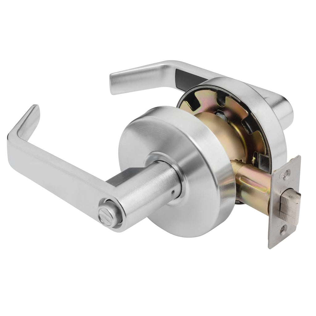 Augusta Passage Lever Set, ADA, Grade 2, Satin Chrome