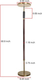 Wood Floor Lamp 30W 3000Lm Super Bright LED Wooden Floor Lamp