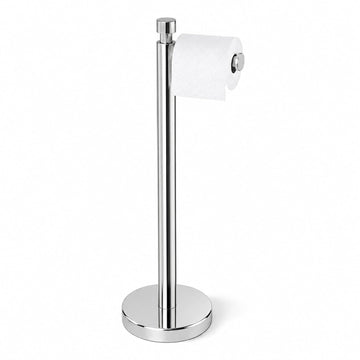 Toilet Paper Holder Stand with Weighted Base, Chrome