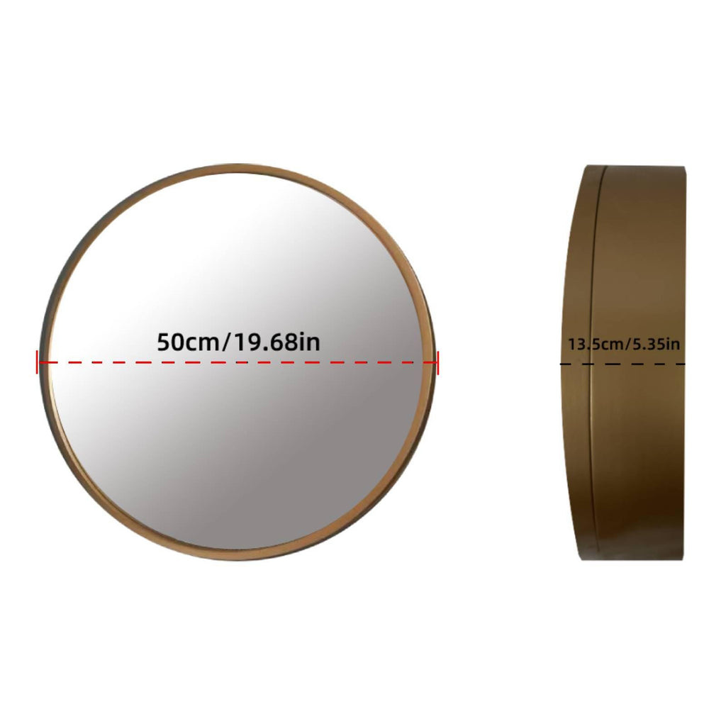 Medicine Cabinet Bathroom Space Saver Storage Round Cabinets with Mirror Surface Wall Mounted Solid Wood Circular