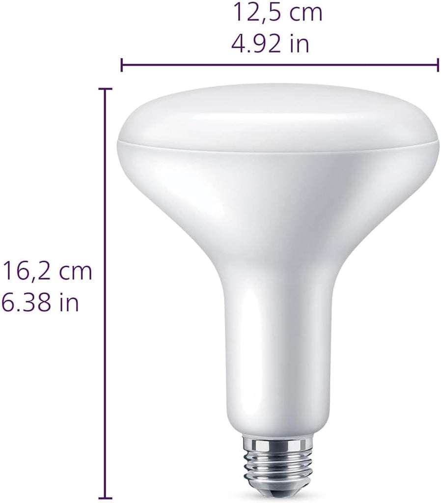 3PK - 10W BR40 LED 5000K - Daylight 800L Non-Dimmable Bulb - 60w Equiv