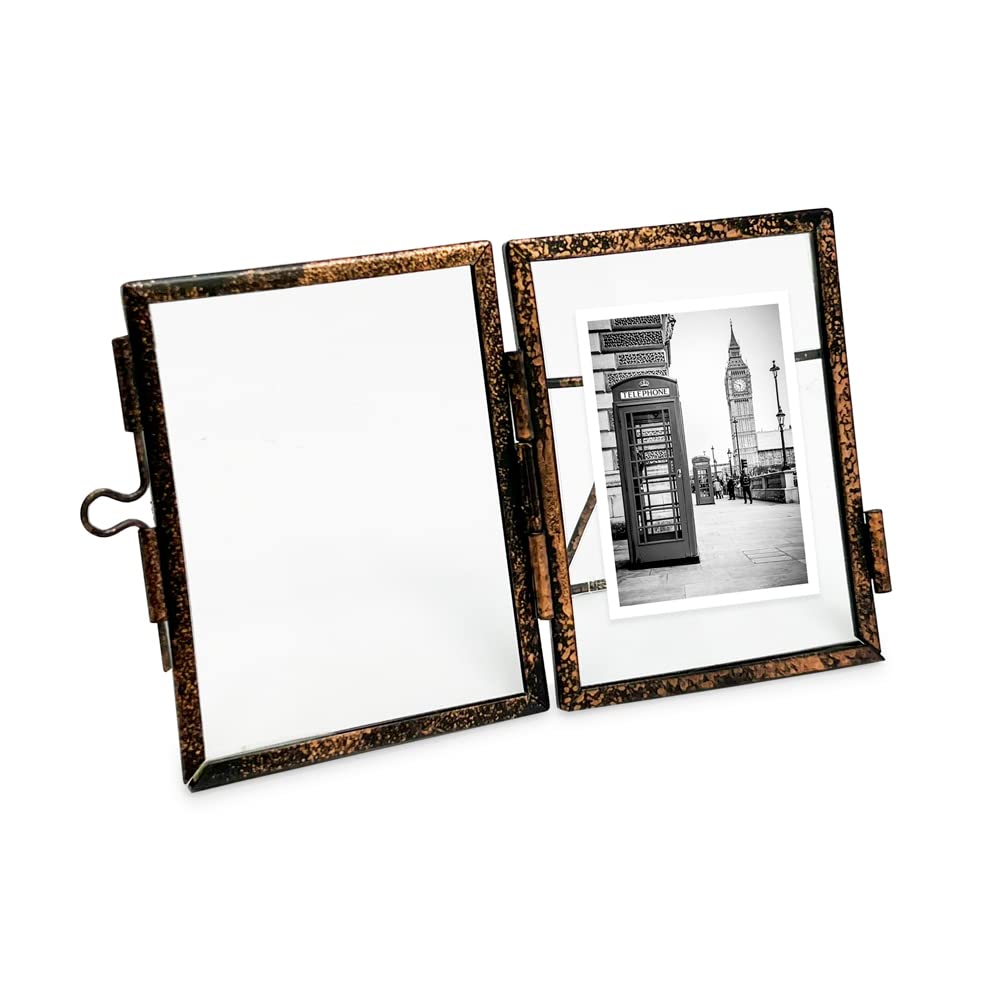 Jacobs 2x3 (10PK) Bronze Metal Floating Picture Frame, Locket Closure