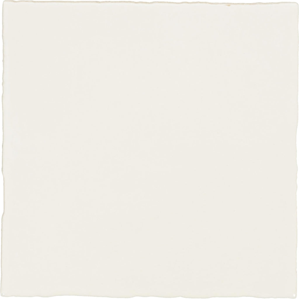 Zellige 4" x 4" Ceramic Wall Tile in Glossy Gesso (7.98 SQFT per Carton) (76 PC per Carton)