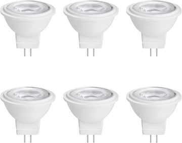 MR11 Gu4.0 Bi-pin LED Light Bulb 3W 12VAC/DC Low Voltage LED Spotlights Warm White 2700K-3000K for Outdoor Landscape