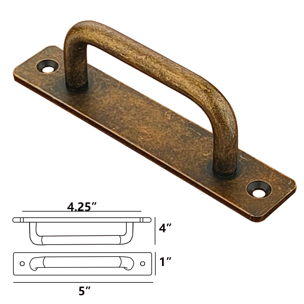 30 Pack 4 1/4 Inch 108 mm Copper Cabinet Handles Aluminum Cabinet Pulls Drawer Pulls