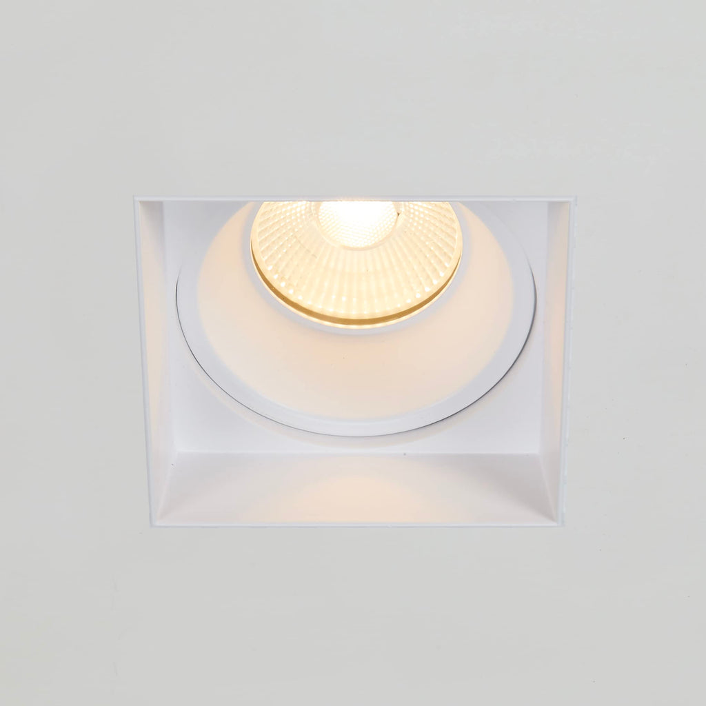 4" White Trimless Anti-Glare LED Square Downlight 1000 Lumens 5CCT