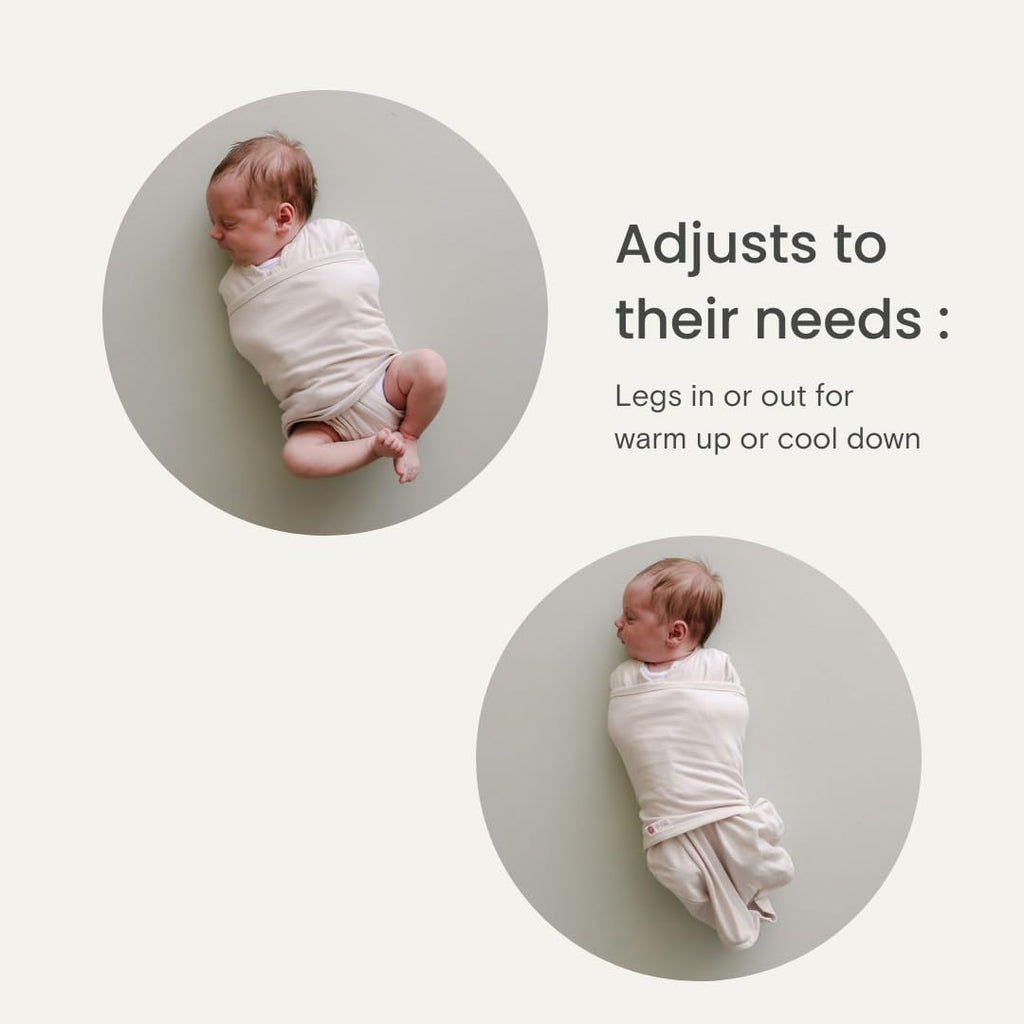 Way Starter Baby Swaddle, 6-14 lbs, 0-3 Months, Zip - Cloud