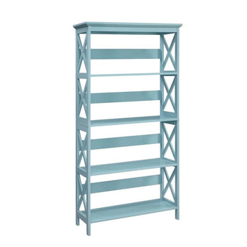 Oxford Bookcase 31.5" - 5-Tier Farmhouse Bookcase, Modern Family Room Media & Display Storage Organizer Library