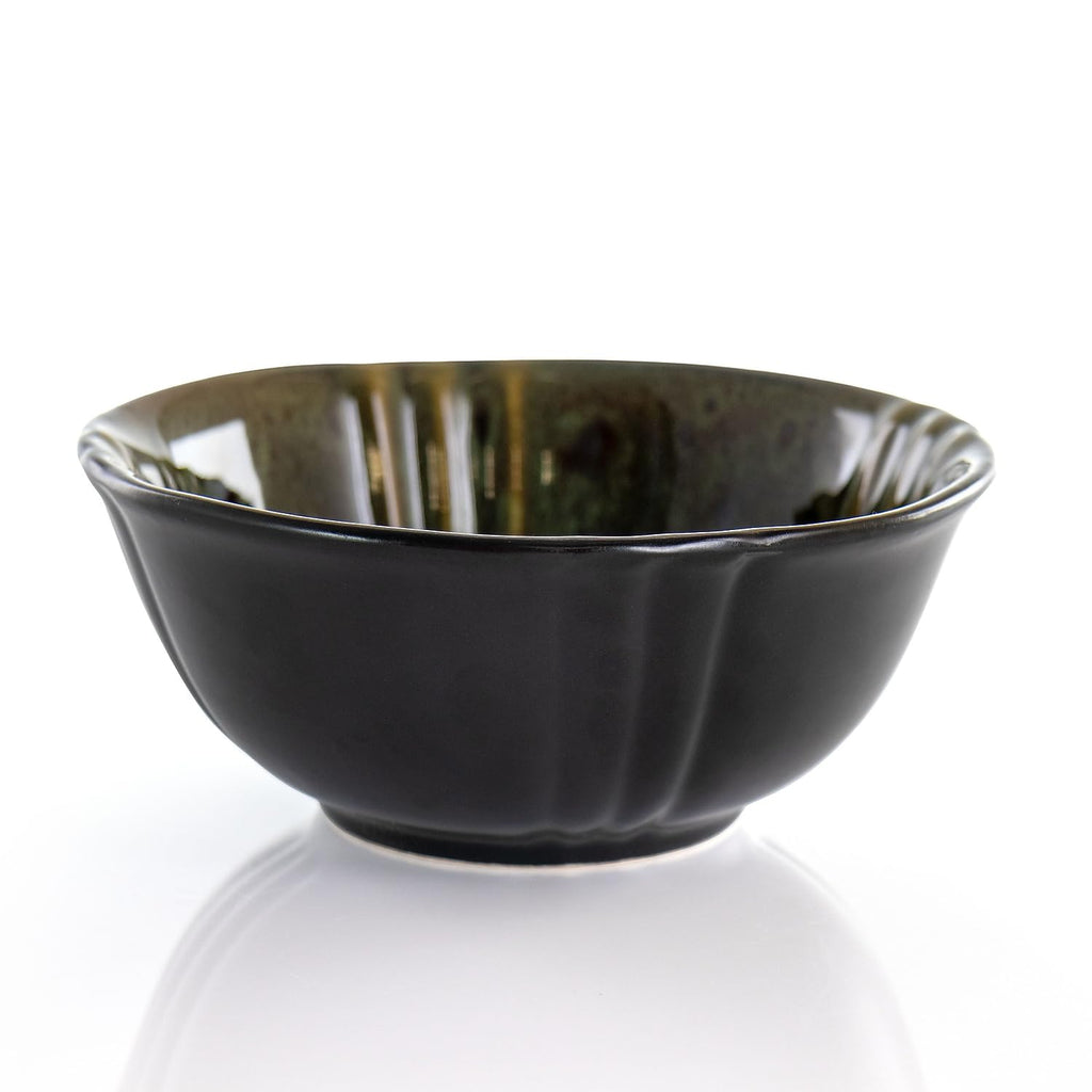 Stoneware Round Oval Dinnerware Dish Set, Jade Green