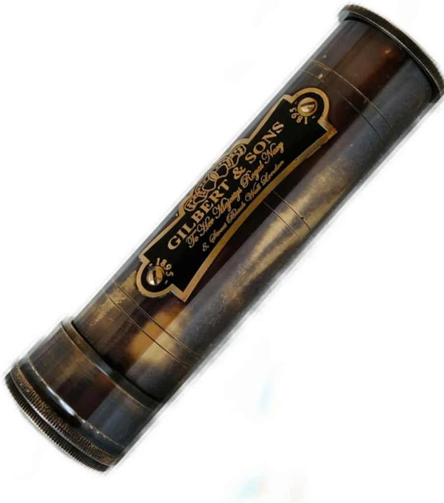Handmade Brass Kaleidoscope Gift for Everyone with Box - Vintage Look - Antique Finish - Kaleidoscope for Friends