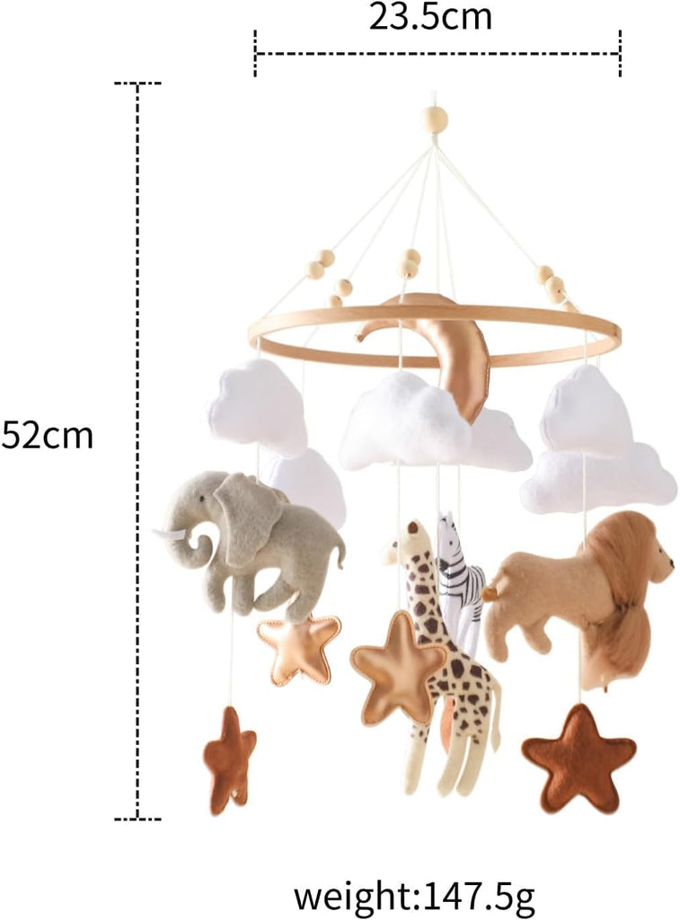 Baby Mobile for Crib, Baby Crib Mobile for Boys Girls, Baby Mobile for Bassinet, Boho Nursery Mobile, Nursery Decor