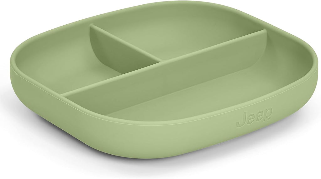 Jeep 100% Silicone Piece Baby Feeding Set by, Light Green