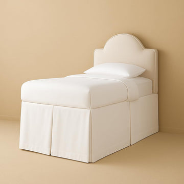 Split Corner Dorm Bed Skirt Twin XL - 32 Inch Drop, 100% Microfiber, Extra Long Bed Skirt for College Dorm, Platform