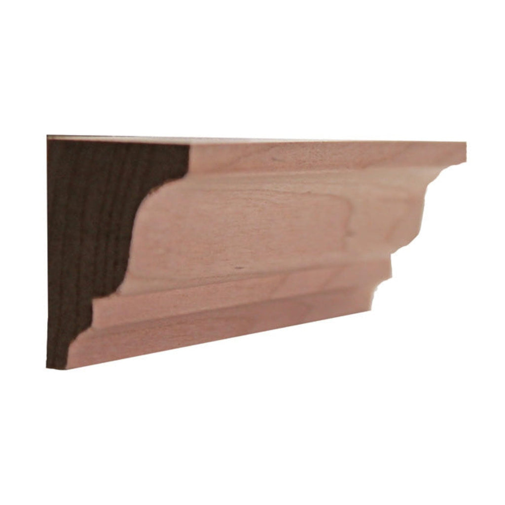 Solid Crown 1-3/8" High x 1" Deep Moulding. Unfinished, Maple, 94"