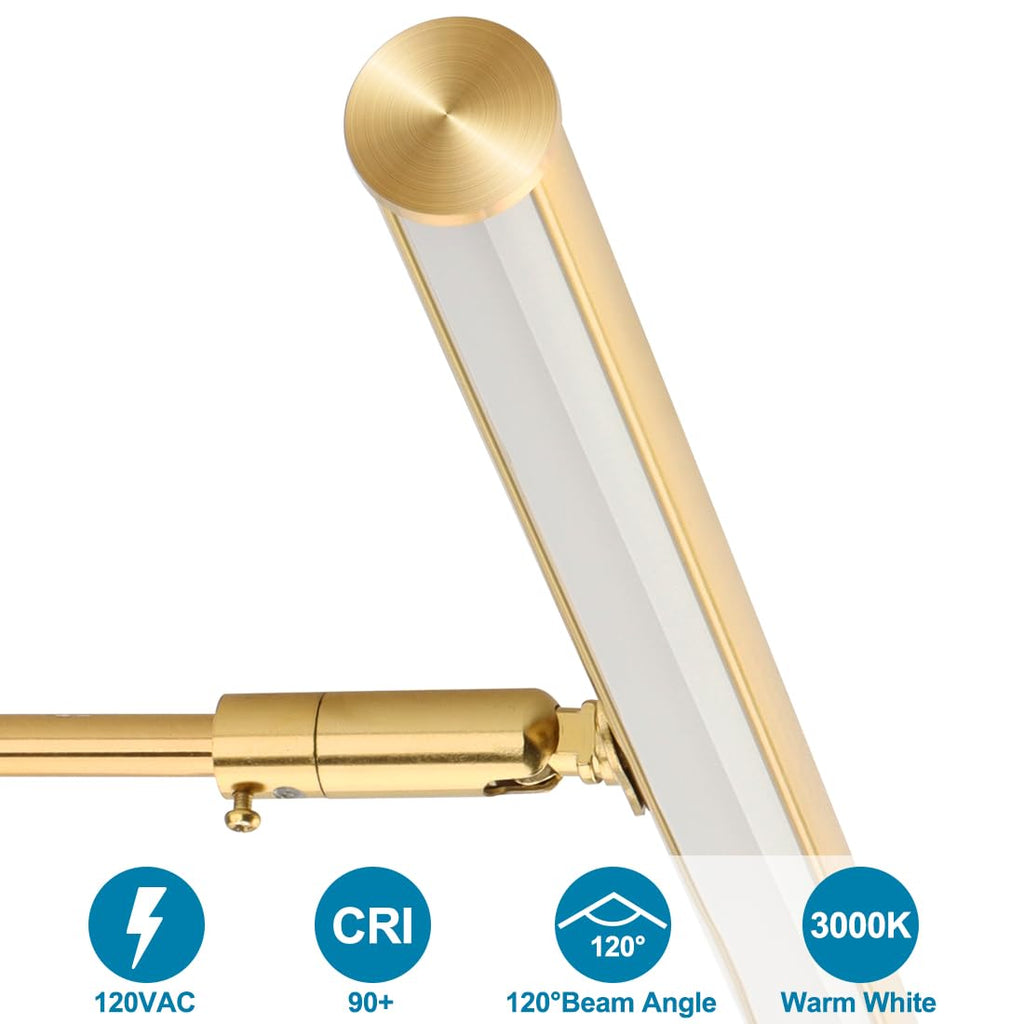 16 inch Plug in LED Picture Lights for Wall, Gold