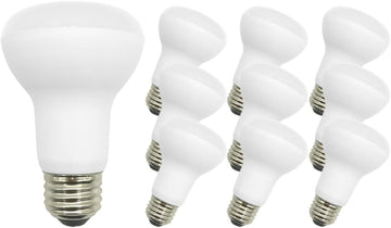 10 Pack BR20 LED Bulb, 5000K Dimmable,1470 Lumens, 13.5W=100W