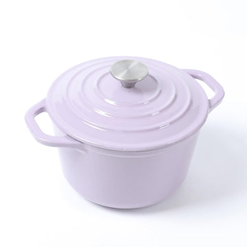 Enameled Cast Iron 1.5-Quart Mini Dutch Oven Purple