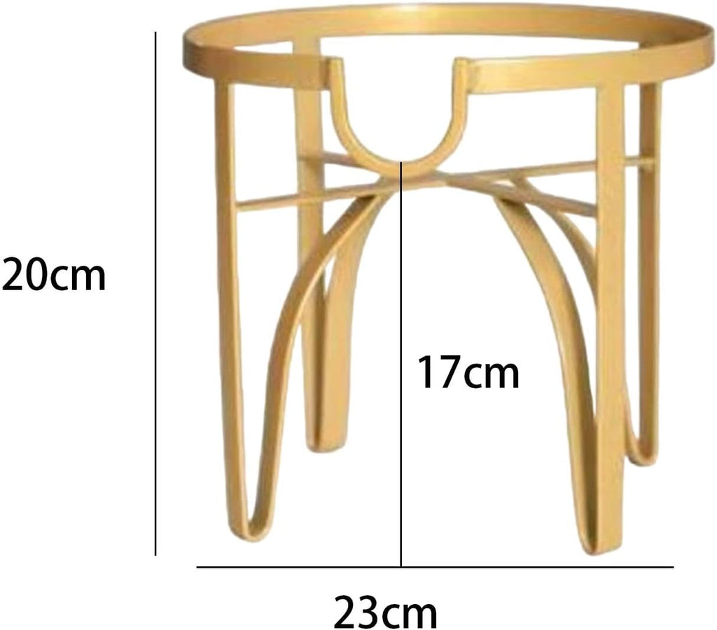 Drink Dispenser Stand for 8L Round Glass Jars, Iron Metal Beverage Holder for Countertop Parties and Events