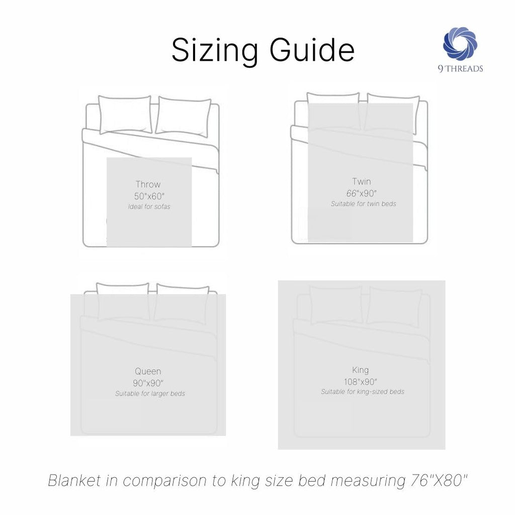 100% Cotton Herringbone Weave Blankets, 90"X90" Queen, Throw Blanket for Bed, All Season Cotton Blanket, Cozy