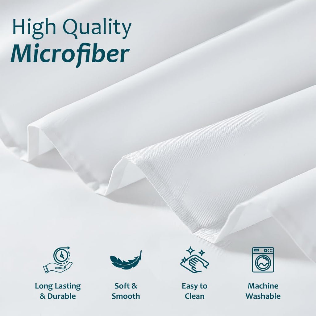 Ruffled Bed Skirt with Split Corners, Gathered Style, 100% Microfiber, 18-Inch Drop, Dust Ruffle Bedskirt with