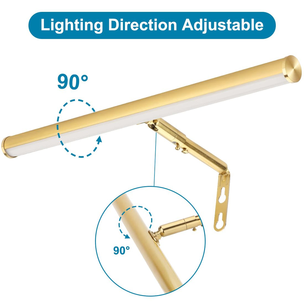 16 inch Plug in LED Picture Lights for Wall, Gold