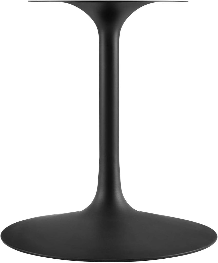 Inspired Tulip Style Oval Pedestal Dining Table — Black Cherry Walnut, 78″ Oval