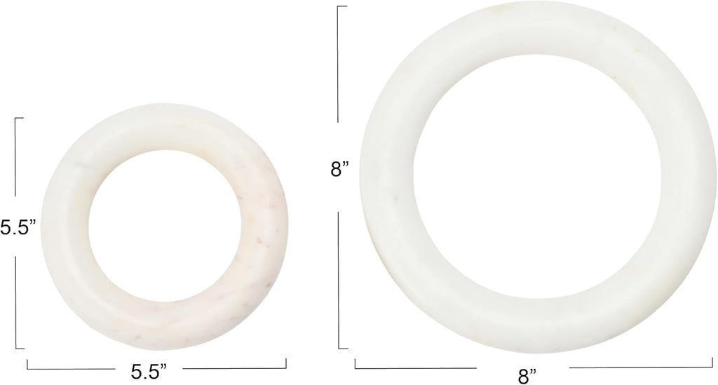 Marble Trivets for Dining Table - Set of 2