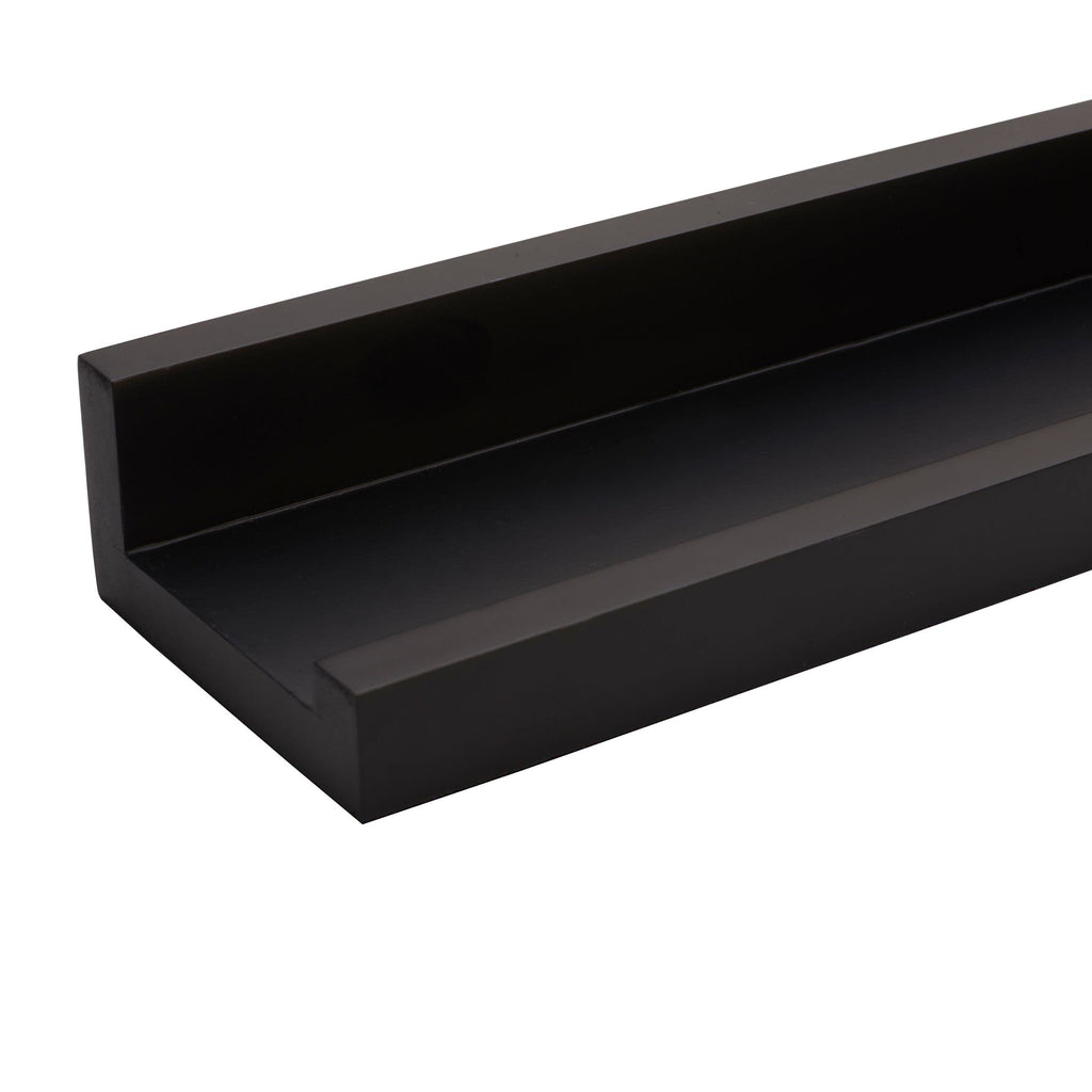 Floating MDF Photo Ledge, 18-Inch, Black