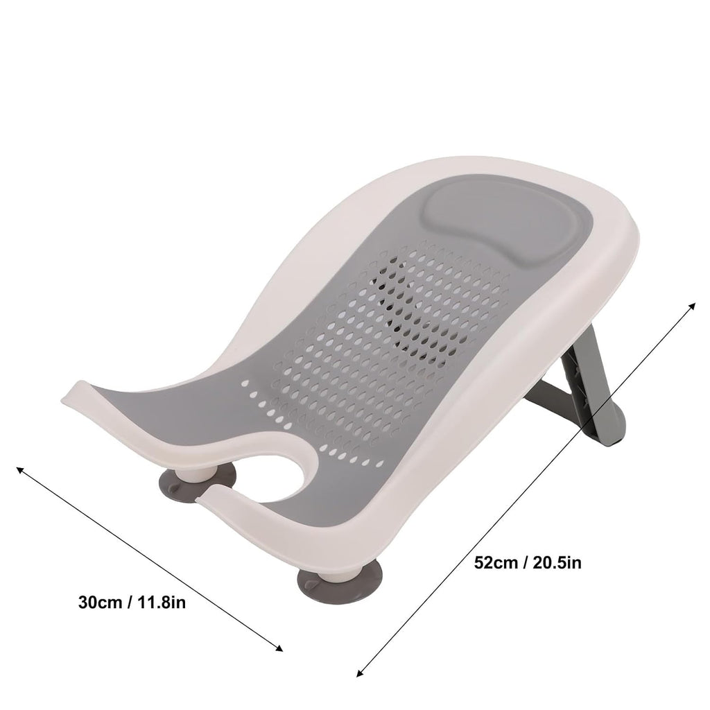 Butt Washing Basin, Portable Bath Tub with Strong Suction Cups and Foldable Stand for Newborn Bathing Support, Non