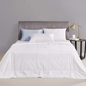 Silk Comforter/Duvet/Quilt, 100% Natural Long Strand Silk, Cool for Fall/Autumn, Machine Washable (Cal.King)