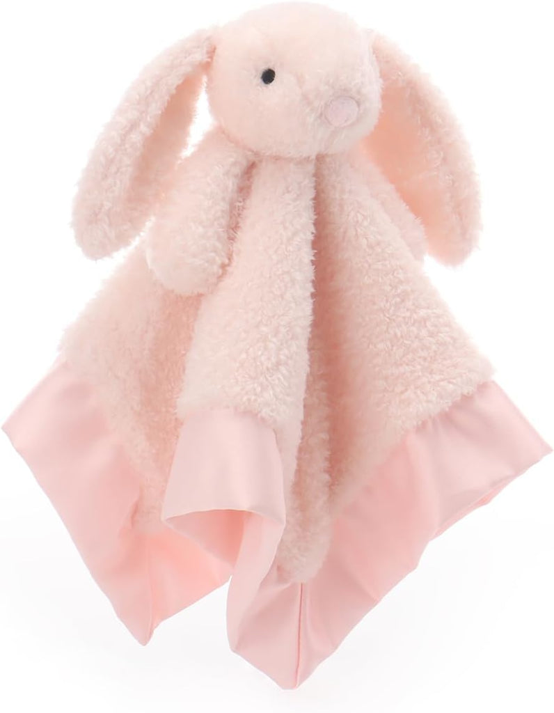 Stuffed Animals Pink Bunny Rabbit Security Blanket Lovey 14''