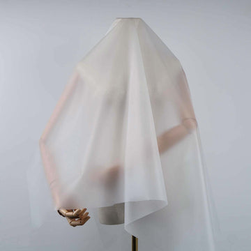 8mil Thickness Frosted TPU Fabric Matte Translucent Film Windproof Waterproof Raincoat Dress Creative Designer's