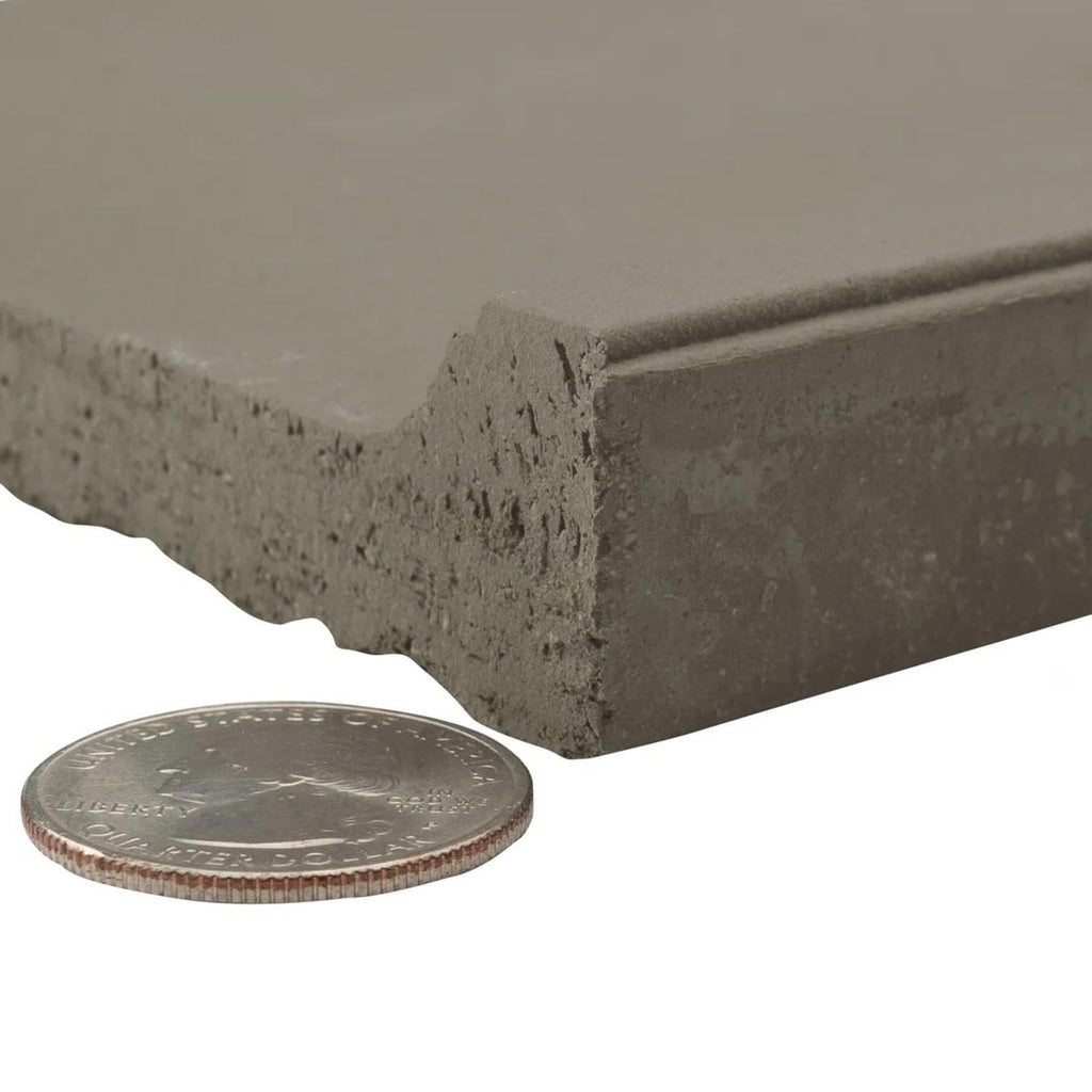 5x6 Ashstone Gray Cove Base Quarry Tile Curved Edge Floor&Wall Trim for Indoor and Outdoor Use, Matte Finish