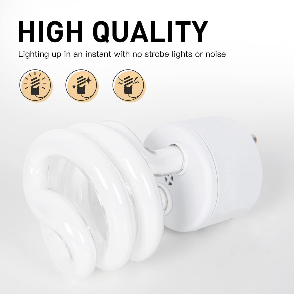 T2 Spiral CFL GU24 2 Prong Light Bulb Base 2700K 900lm 120v 60Hz Light Bulb- Mini Twist Lock Spiral -Self