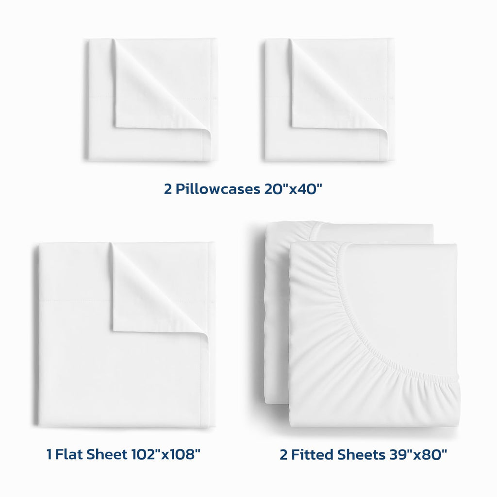 Coolmax Cooling Bed Sheets Split King Size for Hot Sleepers, Moisture Wicking Sheet Set for Night Sweats, 16" Deep