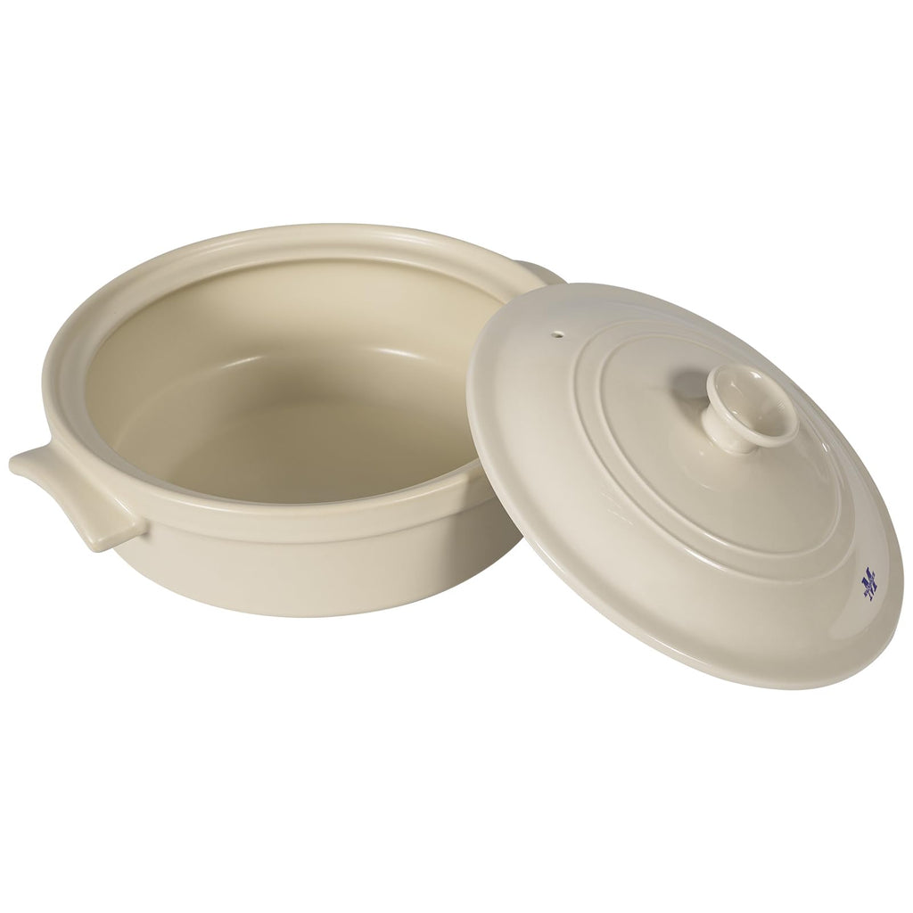 5 Quart Flami Pot with Lid, Natural Clay Pot for Cooking, Non-Toxic PFAS-Free Casserole Dish for Oven & Stovetop