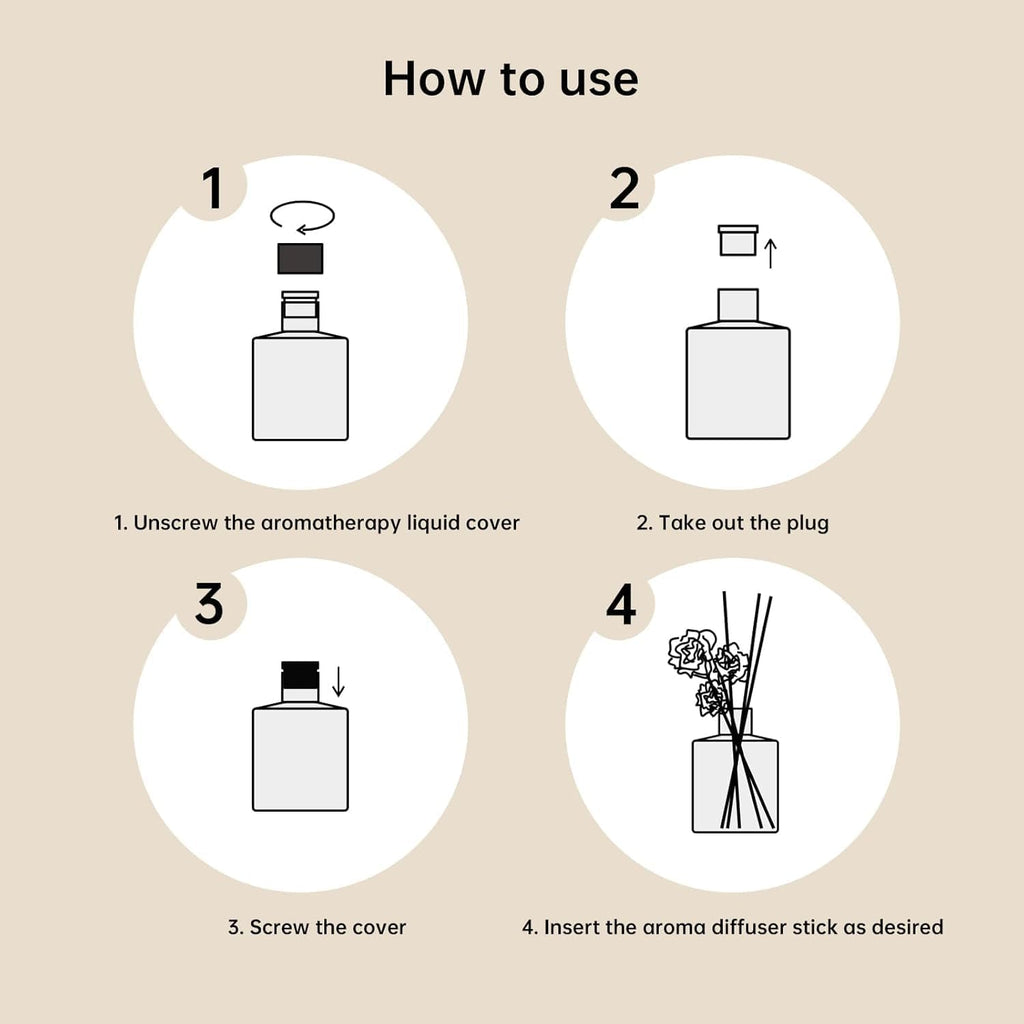 Hotel Colletion Reed Diffuser, Clean White Floral Fragrance with Bergamot & Warm White Musk, Air Freshener, Home