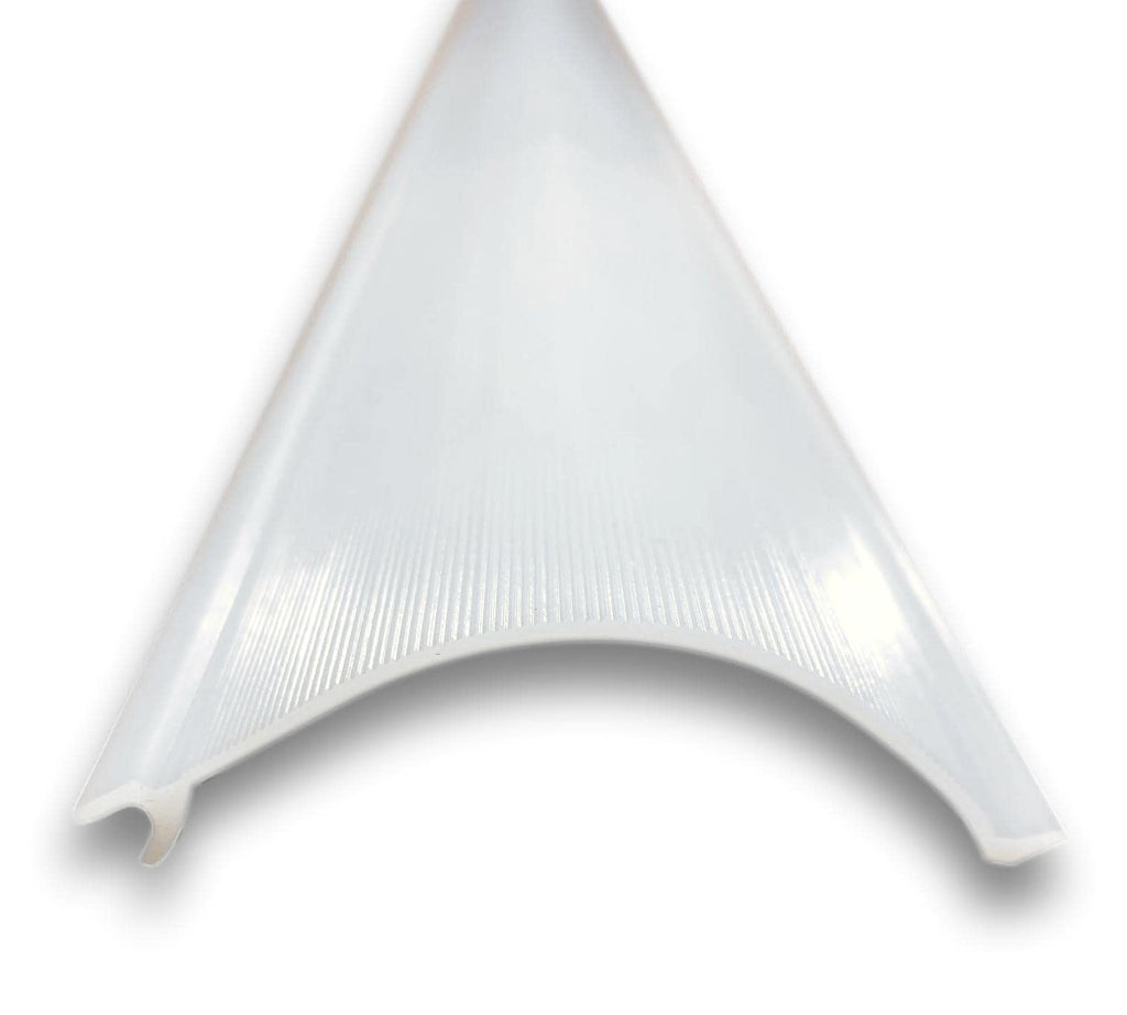 Lighting Under Cabinet Light Cover Replacement | White Ribbed Acrylic Diffuser (for UC8, 48")