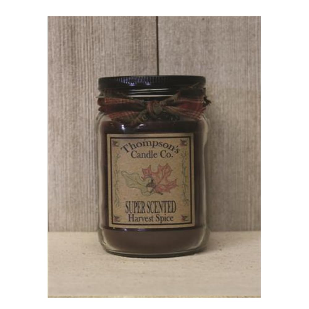 12 OZ Mason Jar Candles - Harvest Spice
