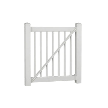 Greenwich Porch and Deck Gate Railing Kit - Vinyl Railing Kit for Decks, Porches, Balconies, and More, Versatile DIY