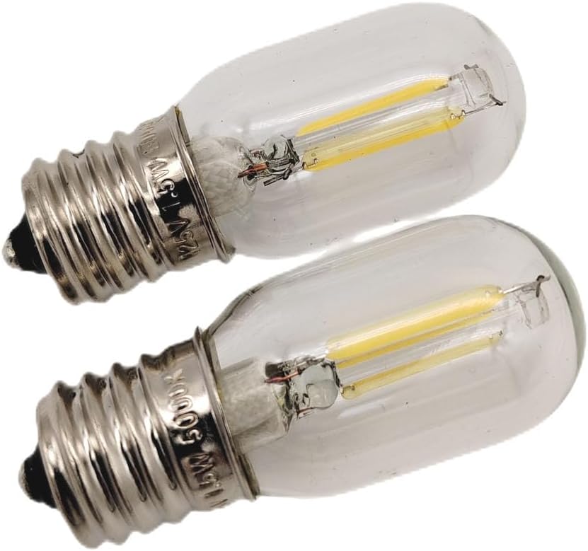 Led Filament Light 1.5w T22 E17 Base Microwave Bulb Daylight 125v 20w Equivalent Incandescent Lamps for Refrigerator