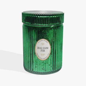 Poured in California | Balsam Fir, Holiday Scented Candle | Heirloom Collection | 18oz | 80 Hour Burn Time | Made