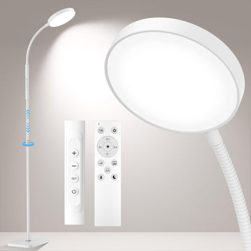 Floor Lamp, Adjustable Height Floor Lamps Bedroom, 252 LED Super Bright Standing Lamp Remote Control, Dimmable
