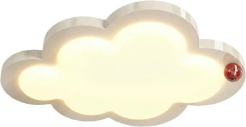 Modern Cloud Ceiling Light, Creamy White Flush Mount Light Fixture, Minimalist LED Ceiling Lamp, Nordic Style