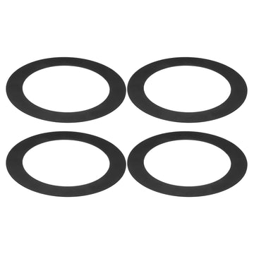 4 Packs Home Lighting Ceiling Medallions 6.22" ID and 10" OD, Metal Flat Round Goof Plate Cover Ring Decorative Trim