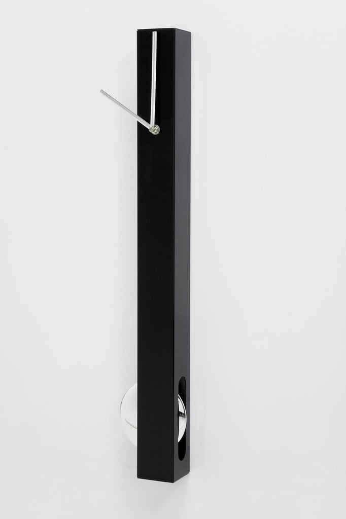 Wall Clock Pendulum, Black, 65x6x6 cm, Modern, Home Decor