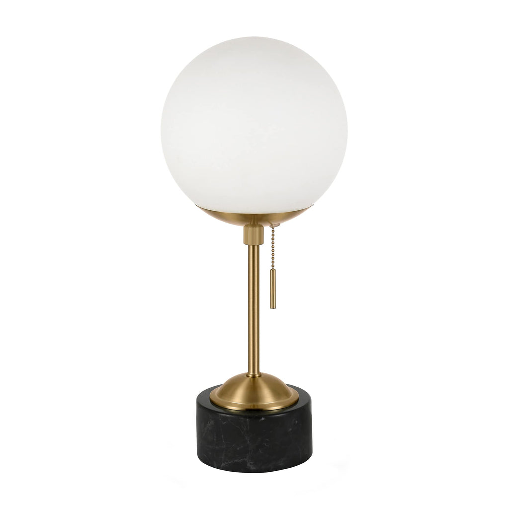 18" Modern 1-Light Table Lamp, Gold